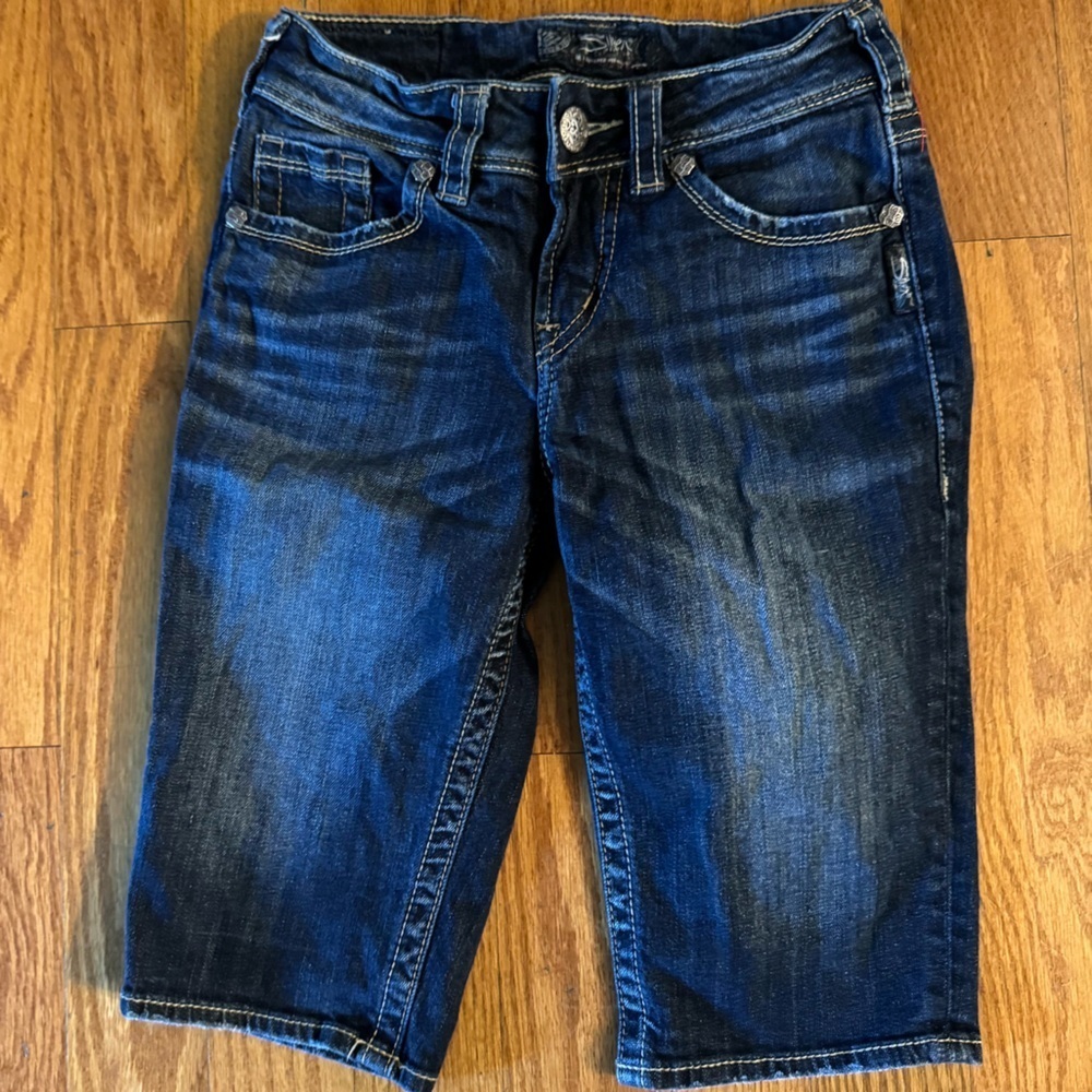 Silver Jeans Co. Blue Jean Bermuda Shorts Womens Size W24